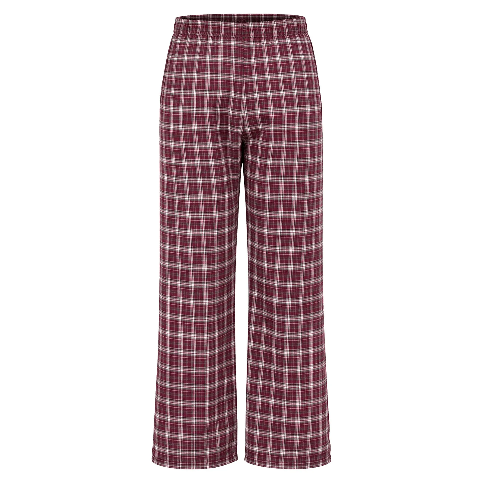 Men Adaptive Plaid Pants Tear Away Side Press Buttons Pockets Trousers for Post Surgery Recovery Special Needs Elderly People
