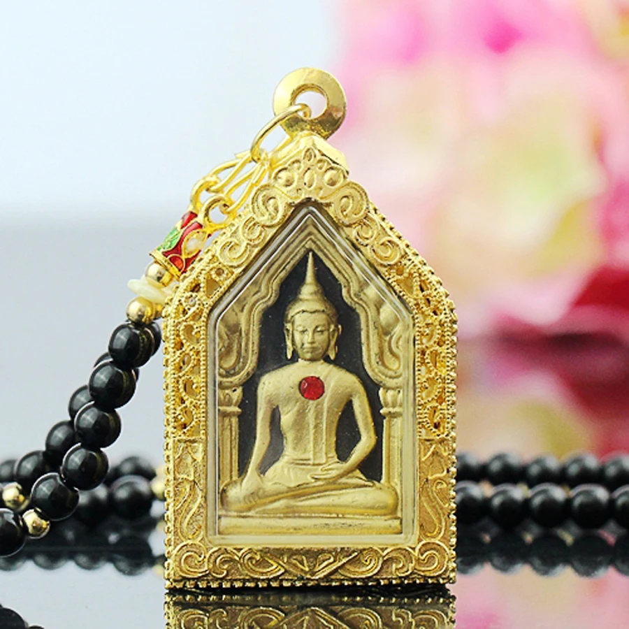 Asia Thailand Buddhism temple  efficacious protect safe good luck health bring money Sakyamuni Buddha KUN PING Amulet