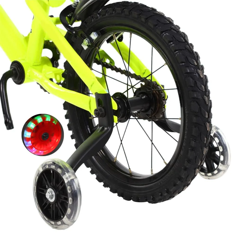 

1 Pair Metal+Plastic Training Wheels with Installation Tools Quiet Balance Support Wheels Sturdy for 12/14/16/18/20 Inch Bikes