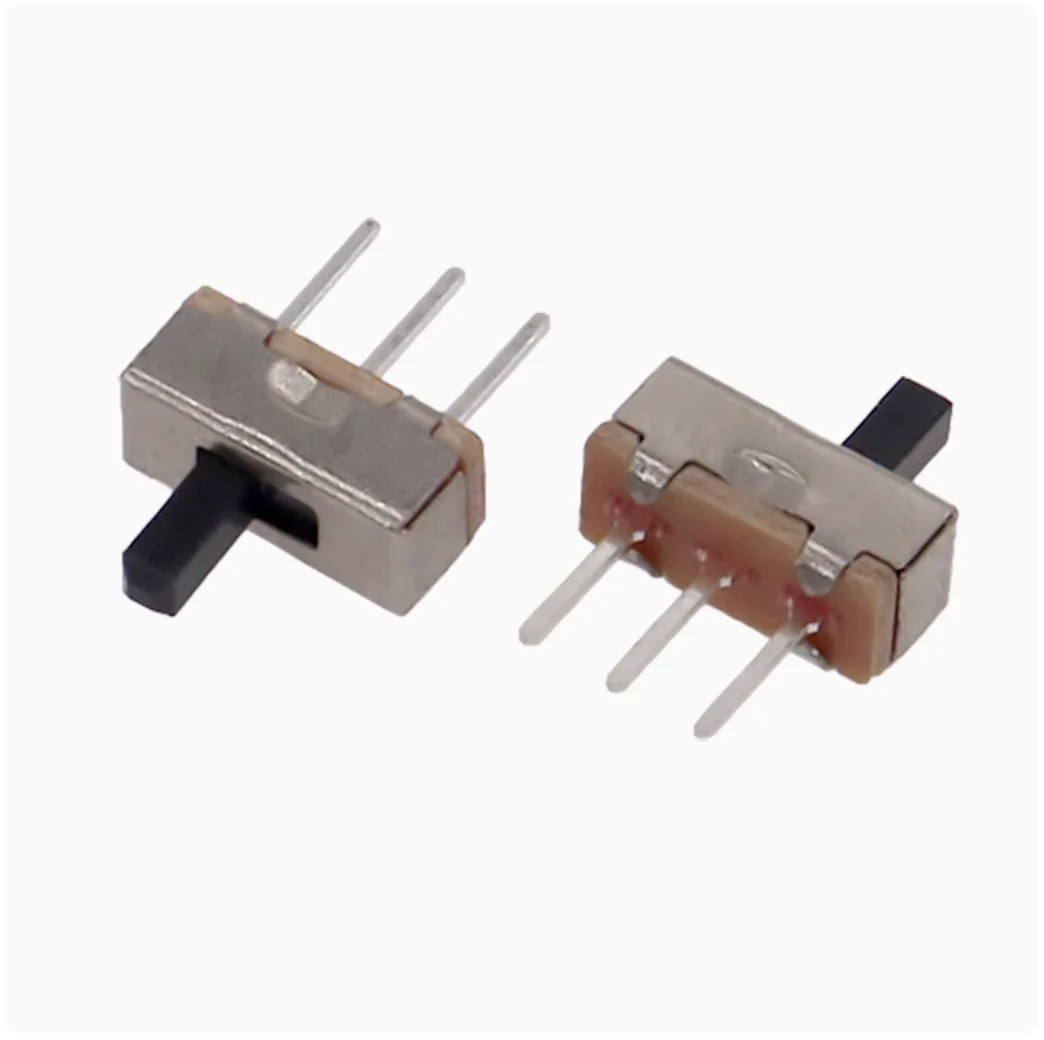 20 قطعة SS12D00 مقاطعة على الخروج مفتاح منزلق صغير 3pin 1P2T 2 موقف عالية الجودة تبديل التبديل طول المقبض: 2 مللي متر/3 مللي متر/4 مللي متر/5 مللي متر