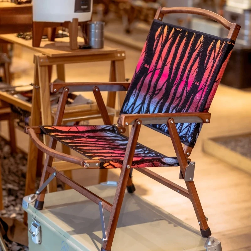 Creative Portable Solid Wood Chair, High Quality and Beautiful Beach Outdoor Chair, Multiple Styles Available, Foldable