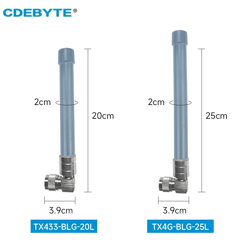 4G Fiberglass Antenna 433MHz CDEBYTE TX433-BLG-20L 4dbi TX4G-BLG-25L 5.5dbi N-J Omnidirectional Antenna Outdoor IP67 Waterproof