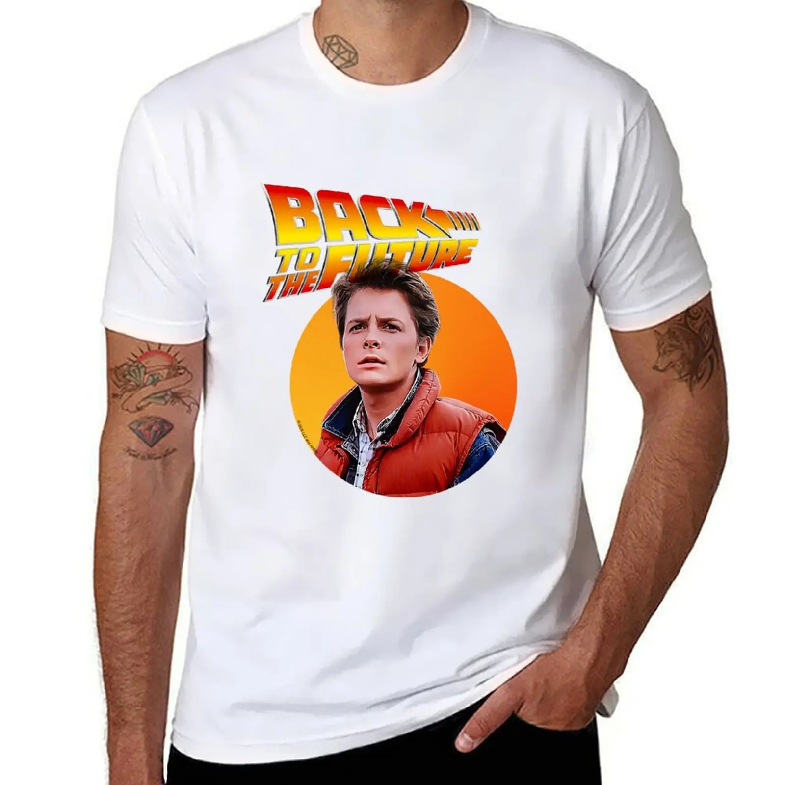 

Marty McFly - Back to the future T-Shirt t shirt man designer man t shirt heavy cotton t shirts cotton 100% T-Shirt