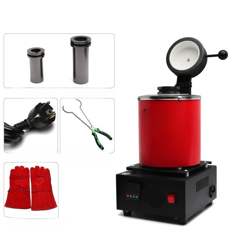 Small Household Melting Furnace 2KG Melting  Gold and Silver Metal Portable Metallurgical Furnace Melting Furnace Jewelry