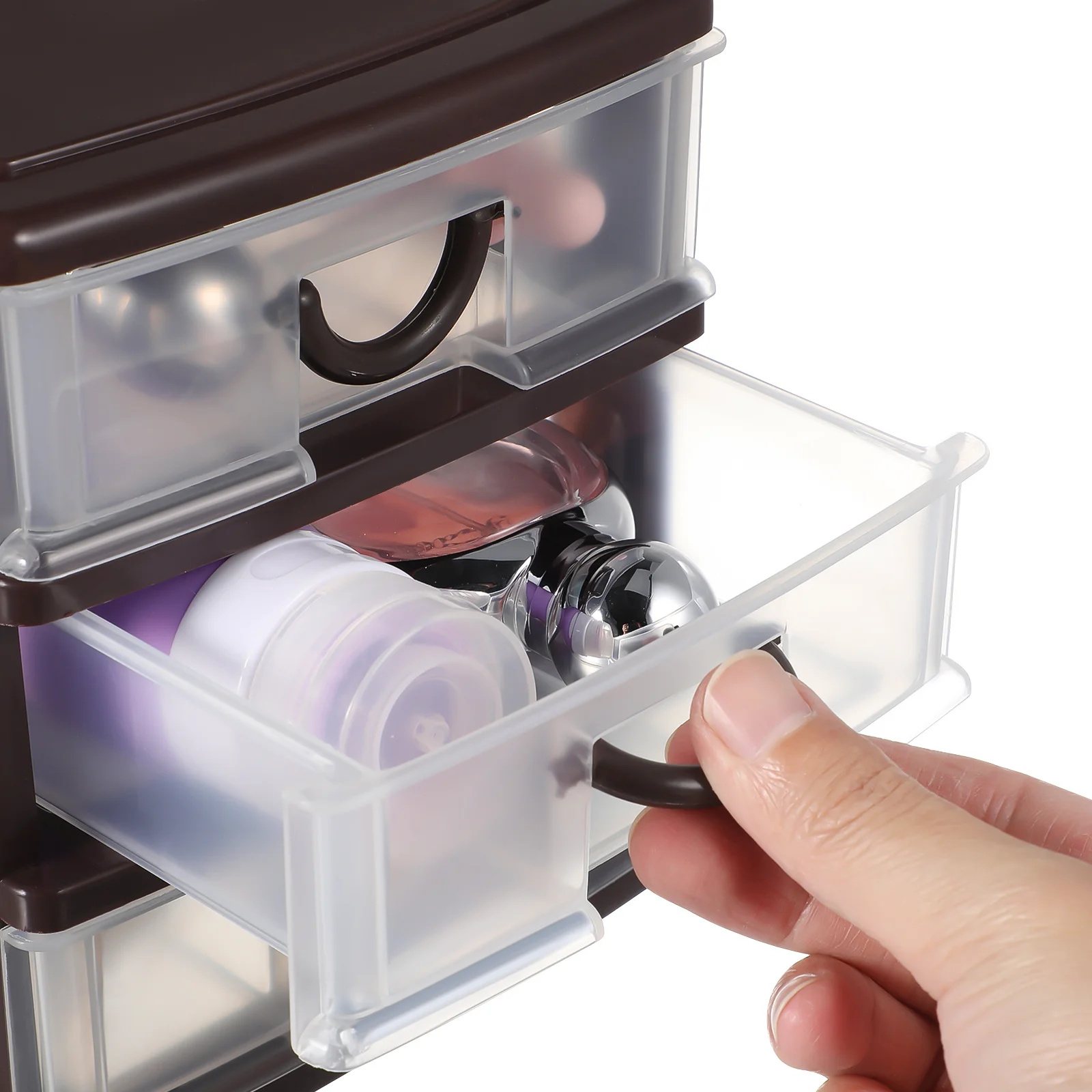 

Plastic Desktop Storage Organizer Box Clear Stackable Drawer For Office Stationery Pencil Eraser Supplies