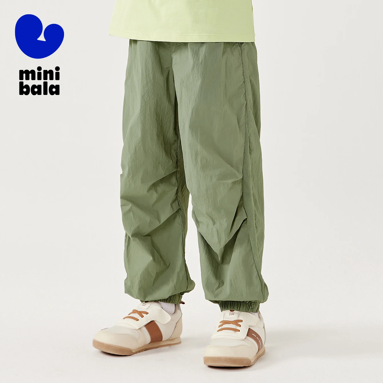 Mini Bala Jungen und Mädchen, atmungsaktiv, leicht, modisch, Fallschirmhose, lange Hose, cooles Netz für den Sommer