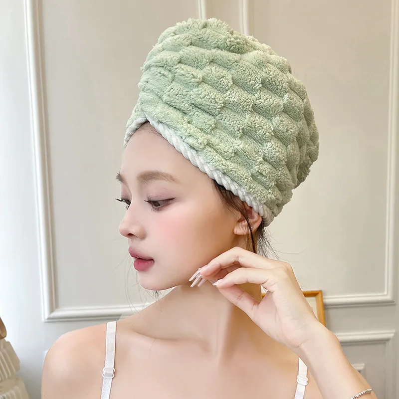 Cloud Velvet Edge-trimmed Thickened Coral Fleece Hair Drying  Face Washing Headband Makeup Application and Removal Towel