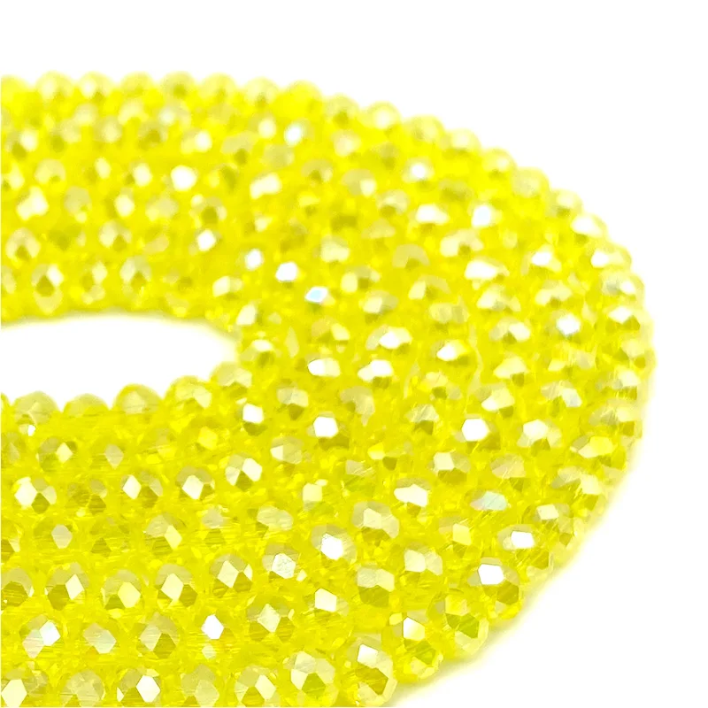 2 3 4 6 8mm Faceted Crystal Beads Loose Spacer Round Glass Beads for Jewelry Making Earring Bracelets DIY Accessories