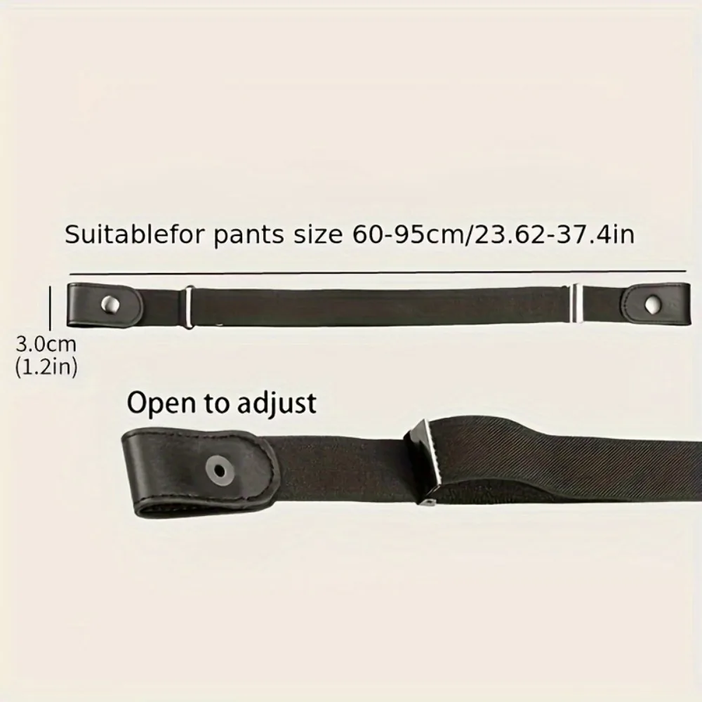 Trendy No Buckle Elastic Waist Belt For Men - Adjustable And Comfortable Solution For Jeans , Ideal Choice for Gifts