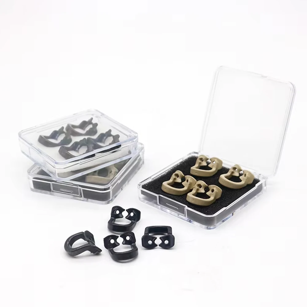 

6 коробок, 4 мягких зажима для стоматологической смолы, универсальный лист резиновой плотины, молярные передние зубы