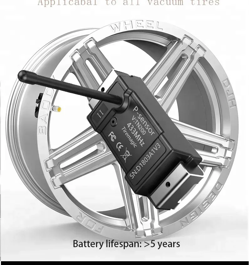 Tiremagic TD20-8 200psi 8 Wheel Sensor Truck TPMS For Trucks Bus Wireless Tire Pressure Monitoring System