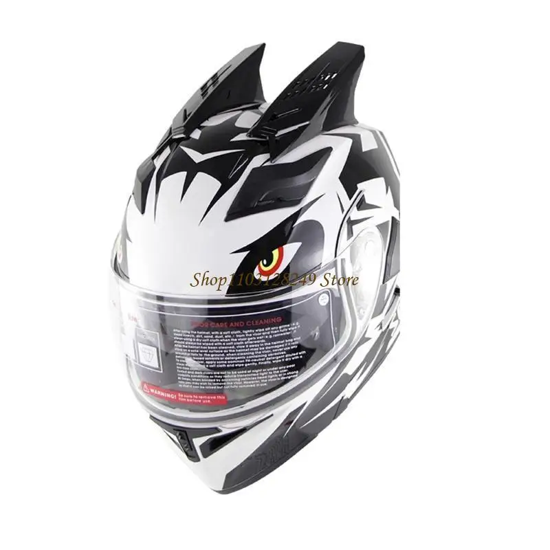 N5KD 1 para kasków motocyklowych z rogami w stylu Punk dekoracyjne stylowe rogi z rogami do kasku