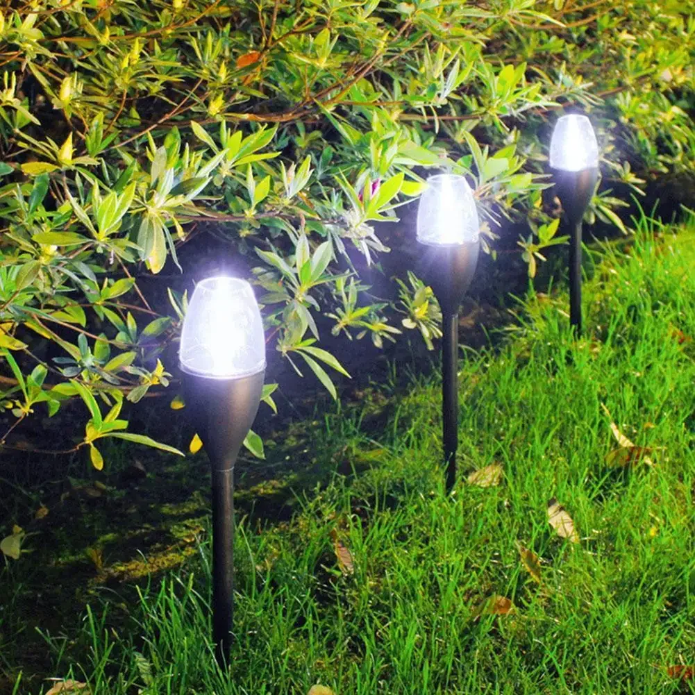 Outdoor Solar Square LED Lawn Light Aluminum Pillar Decorative Landscape Home Garden décor