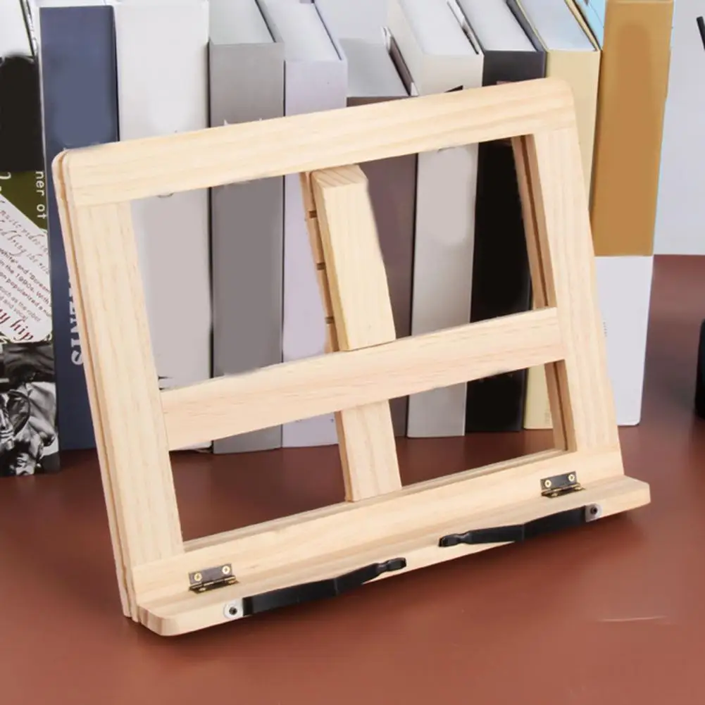 خزانة كتب خشبية مريحة قابلة للتعديل لدعم تعلم الأطفال ورف القراءة لأجهزة الكمبيوتر المحمولة والأجهزة اللوحية #4