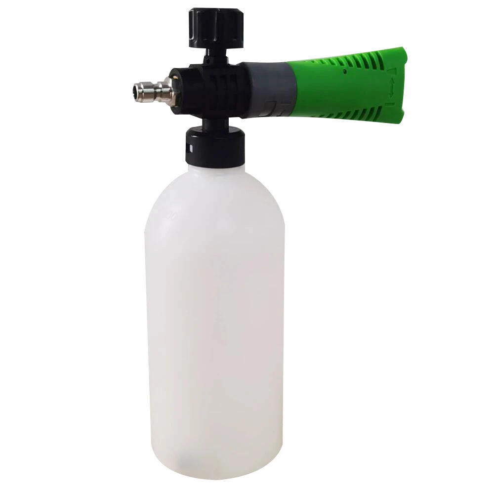 

1 PC Green Thick handle Foam Cannon 1000ml Transparent Bottle Snow Foam Lance Washer kit, Pressure Car Washer Access