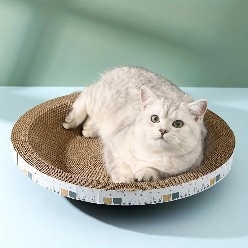 Corrugated round cat scratching board resistant cat toy cat supplies bowl-shaped cat claw board