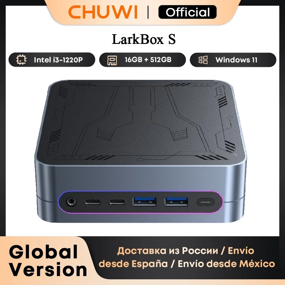 CHUWI LarkBox S Mini PC Core 1220P 16GB RAM 512GB SSD Gaming PC