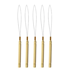 5 pz Micro Anelli Loop Strumento Loop Infila Tirando Ago Usato Con I Capelli Pinza e Perline per Umani Dei Capelli Della Piuma strumenti di estensione