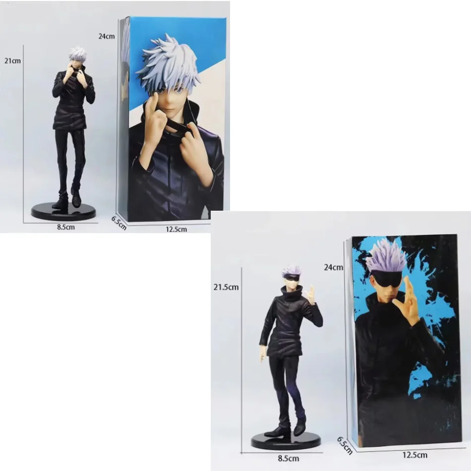 19cm Jujutsu Kaisen Anime-Figur Gojo Satoru Anime-Statue PVC-Actionfigur Sammlermodell Spielzeug Kinderdekoration Puppe