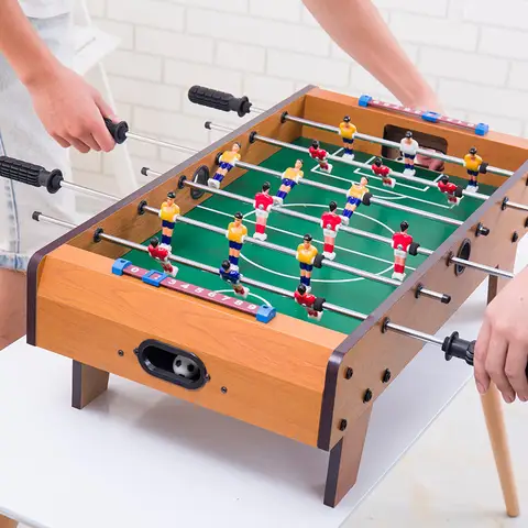 어린이를위한 14 인치 미니 Foosball 테이블 게임 축구 게임 부모-자녀 대화 형 게임을위한 휴대용 테이블 실내 게임 가족을위한 재미