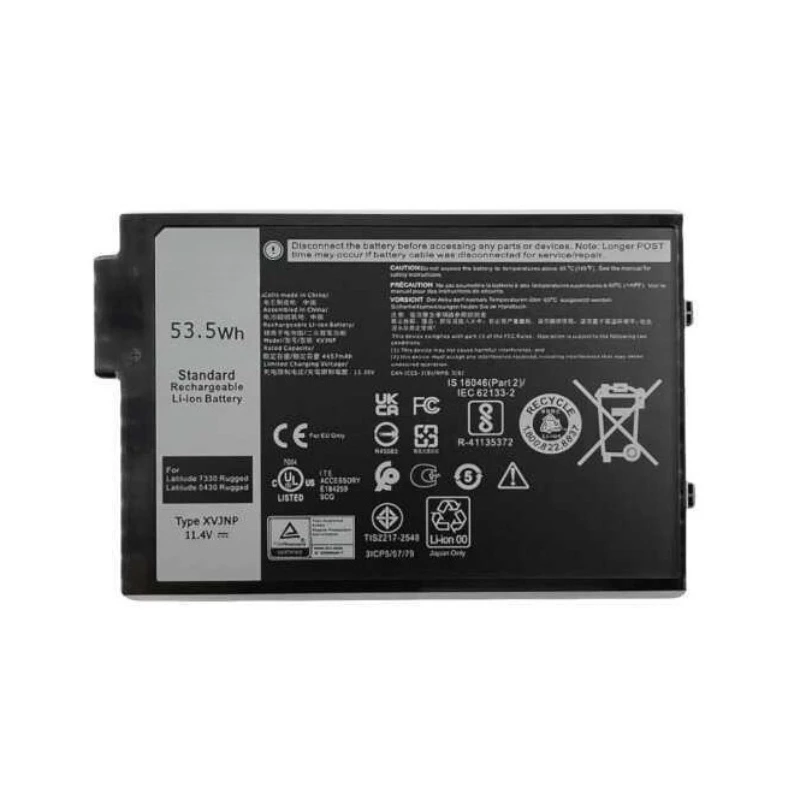 

XVJNP Laptop Battery for 5430 7330 6JRCP Bateria 11.4V 53.5Wh Replacement Battery