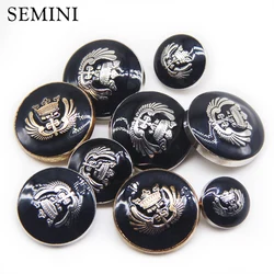 10pcs/lot Silver Gold Crown Metal Button For Sewing Clothing Sweater Overcoat Decoration Shirt Buttons Handmade Accessories DIY