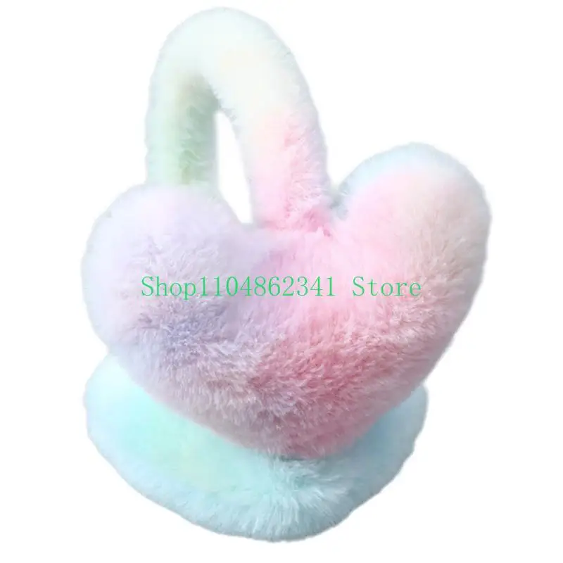 5asd Furry Heart Earmuffs để giữ ấm cho bạn trong thời tiết lạnh để trượt tuyết đi bộ đường dài