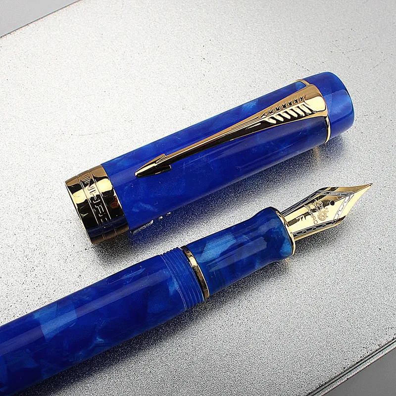 Jinhao 100 Centennial Purple-green Resin Fountain Pen EF/F/M/ Bent Writing Pen