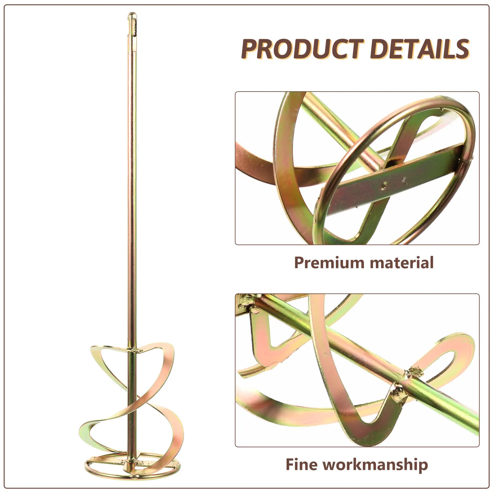 Electric Drill Stirring Rod Drywall Mud Mixer Replacement High Durability Cement Mixing Stick Heat Ventilation System Paint