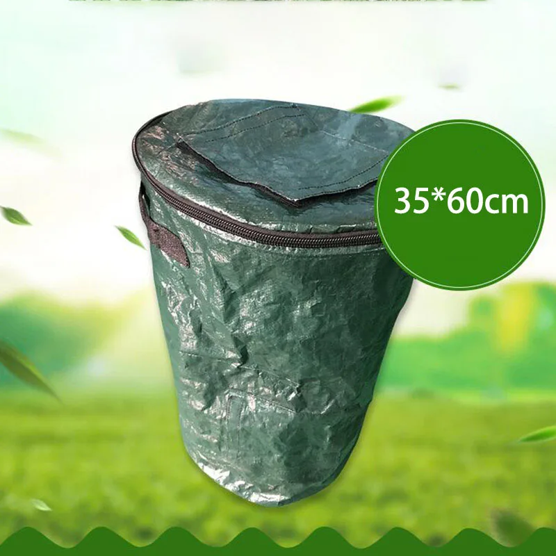 Garden leaf collect Waste Tools Compost Bag PE plastic bag Planter Vegetable Planting Pot Gardening Container Storage Bag F1