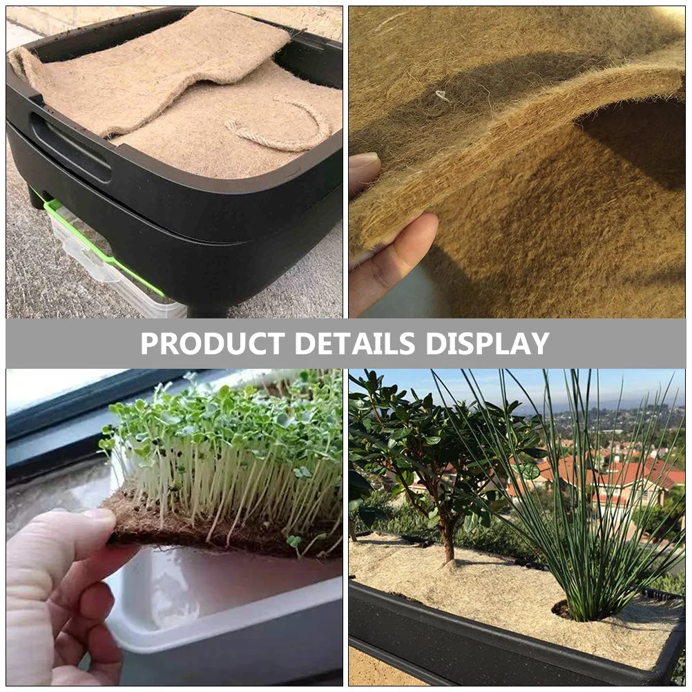

Natural Coconuts Fiber Mat Composting Blanket Biodegradable Planter Fiber Pad Garden Floral Seed Growing Mat Composting Pad