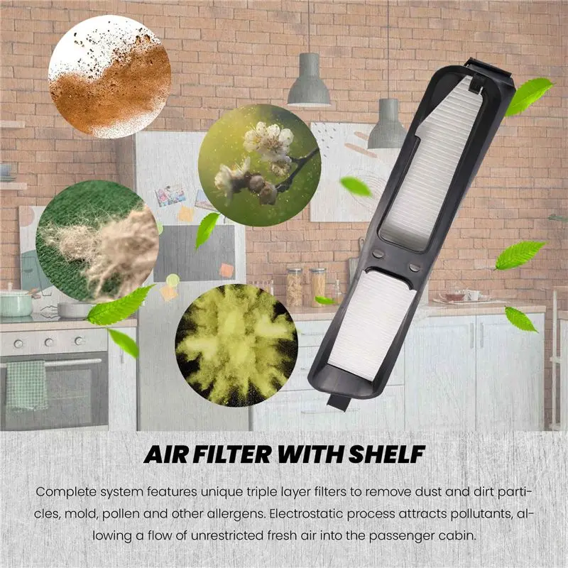 A73X-Cabin Air Housing And Filter Kit 82208300 Fit For Jeep Grand Cherokee 1999-2010 2