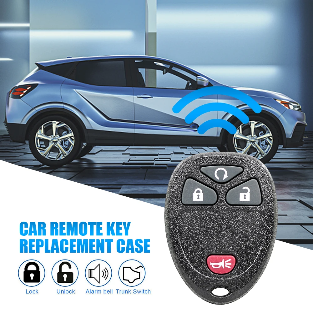 Chiave per auto telecomando Go senza chiave a 4 pulsanti Chiave per auto remota con ingresso senza chiave 315Mhz per Chevrolet per GMC Escalade Enclave