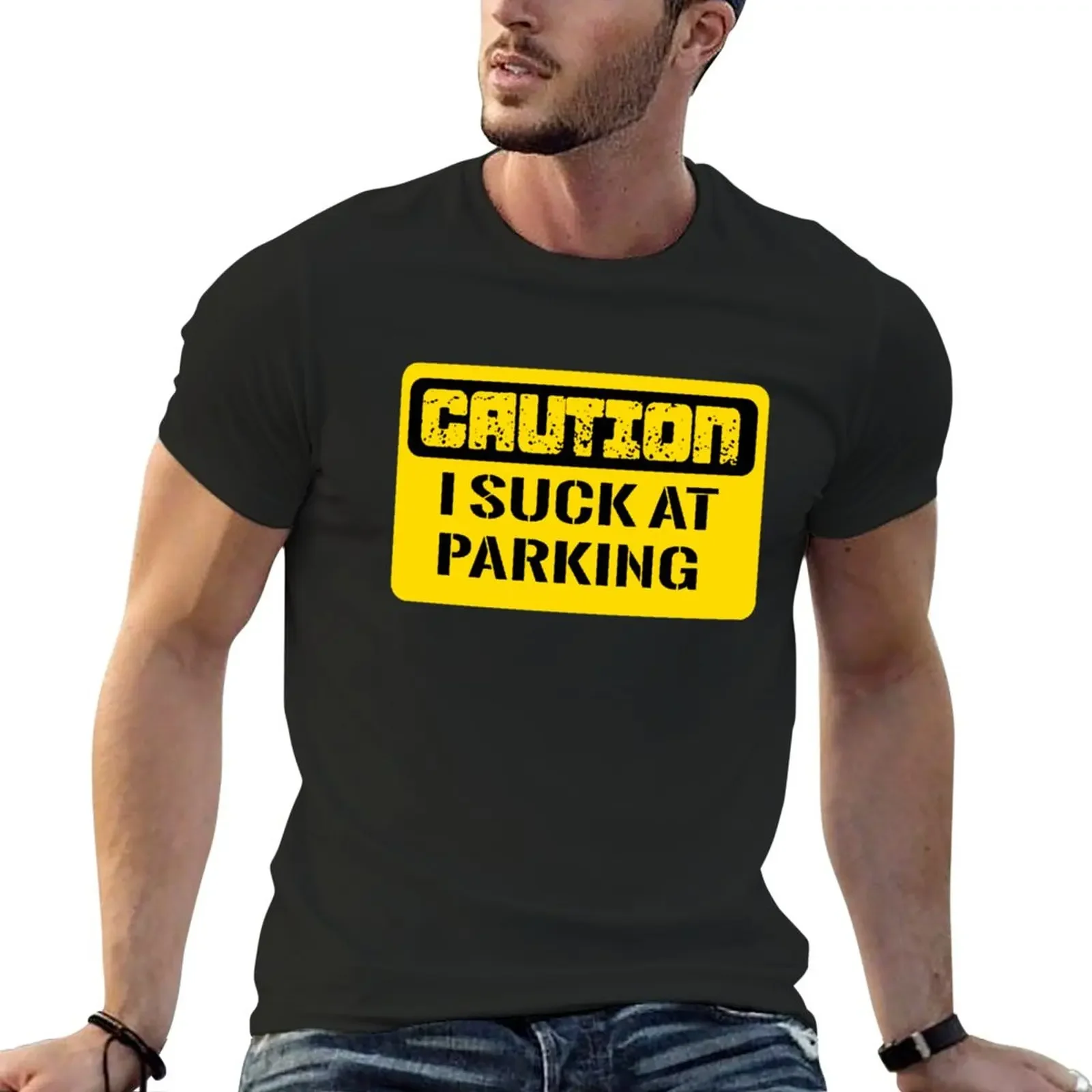 New I Suck At Parking T-Shirt t-shirts man Aesthetic clothing Short t-shirt mens t shirt graphic