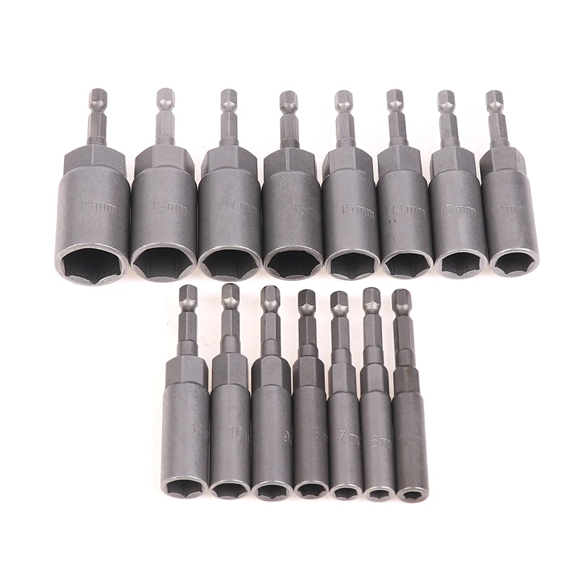 عميق 80 مللي متر 15-حزمة قوة الجوز عداء مجموعة لقمة مثقاب 5.5-19 مللي متر مقبس التصادم تحويل عرافة المقبس الإسكان أدوات كهربائية إضافات #3