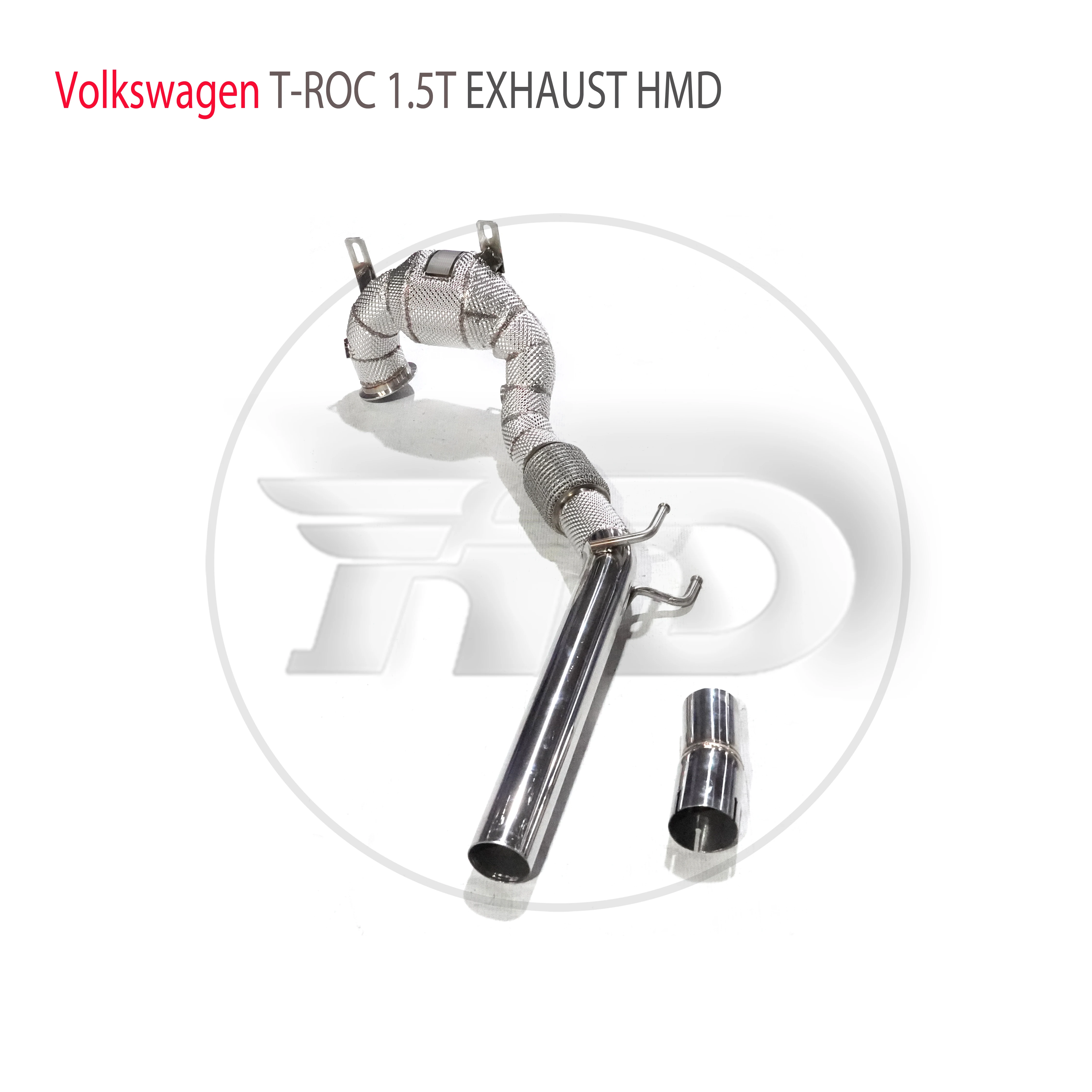 HMD Exhaust System High Flow Performance Downpipe for Volkswagen T-ROC 1.5T Without Catalytic Converter Header