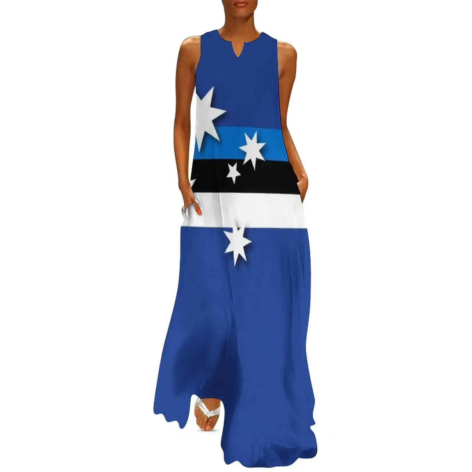 

Australian / Estonian Flag Long Dress Women's long dress dress for women Dresses