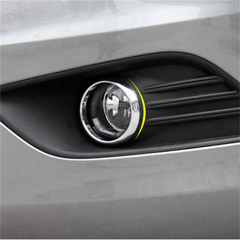 2021 New 1 Pair ABS Chrome Front Fog Light Lamp Cover Trim For Ford Focus 2 Mk2 2005-2016 Car Styling Accessories