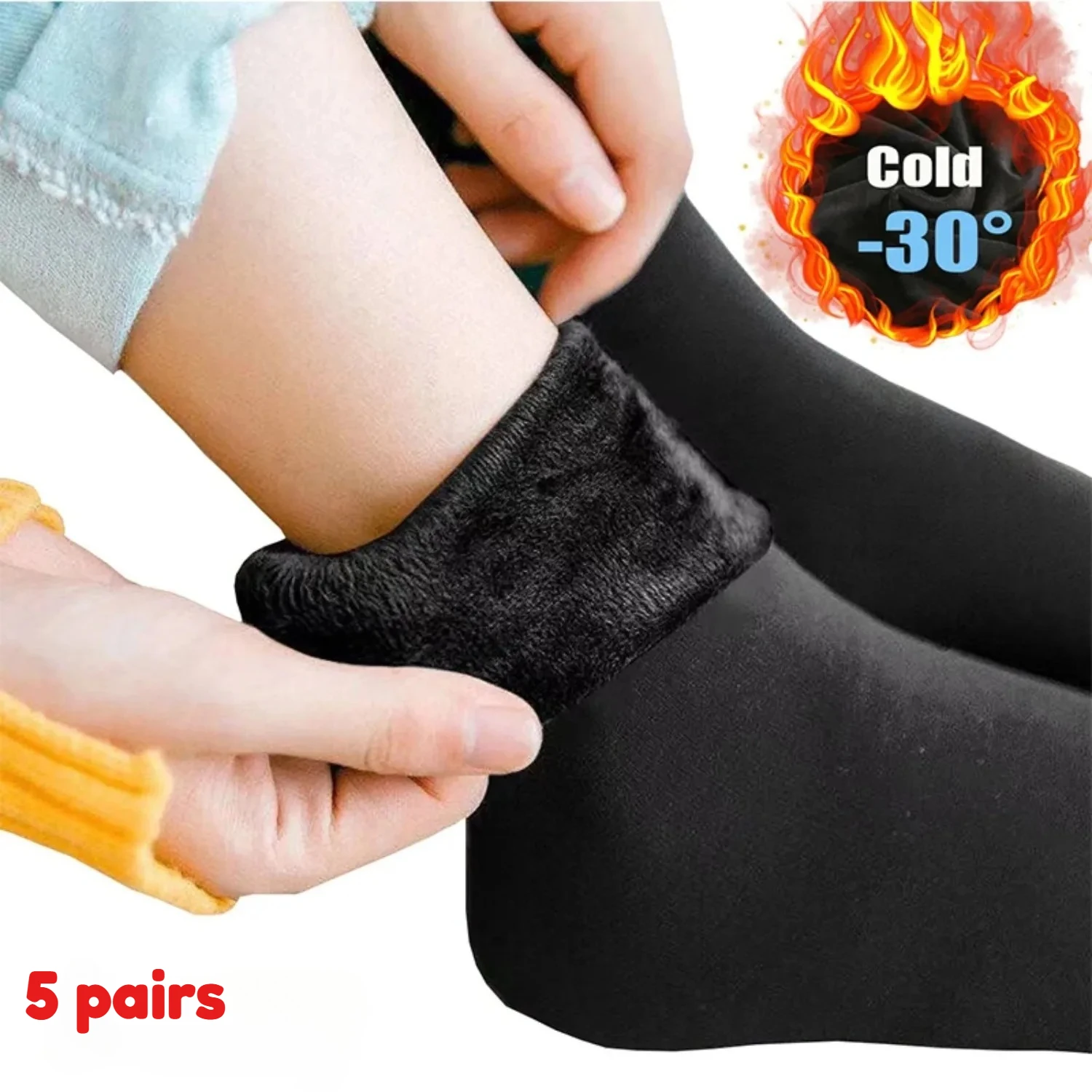 5 пар/ Зимние теплые однотонны – обзор и цена Thermal Sock Wool