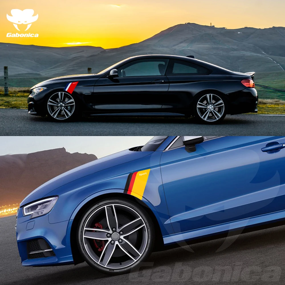 New Wheel Eyebrow Car Sticker For Audi Volkswagen VW Ford BMW Toyota Honda Benz Renault Auto Body Decal Car Tuning Accessories