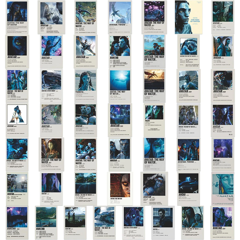 10/30/50pcs 아바타 3 불과 재 작은 포스터 스티커 만화 디즈니 영화 데칼 DIY 여행가방 물병 전화기 스티커 팩