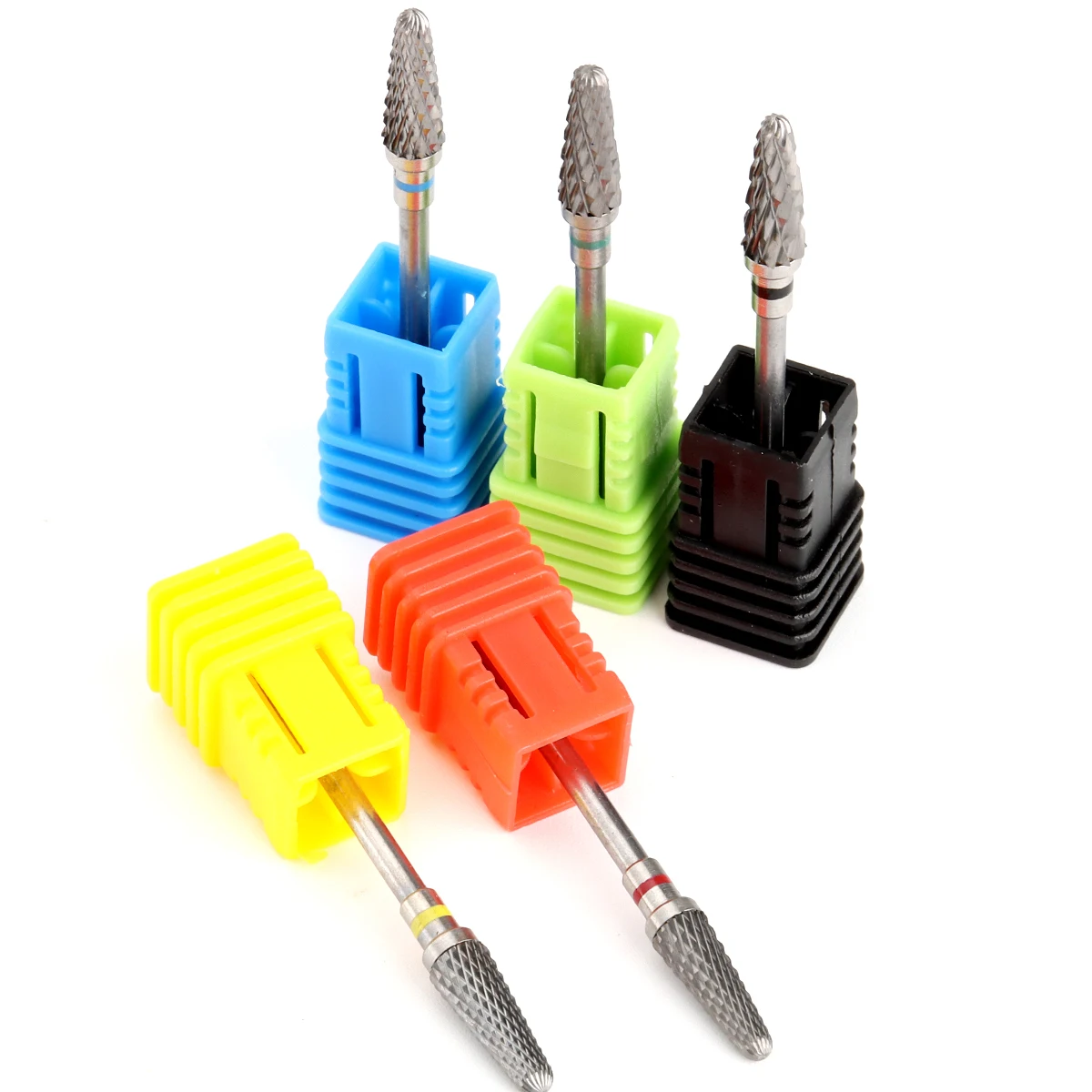 Tungsten Steel for Nail Drill Bit Spiral Pattern, for Nail Buffing Head for Nail Buffing Polishing Nail Gel Removal Safe Materia view 3