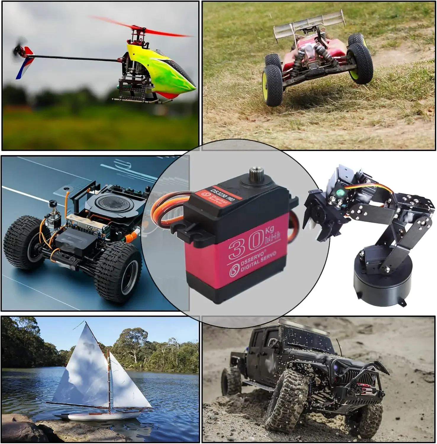 Grande Torque 40KG DS3240 Digital RC Servo 180 ° /270 °   Rotação IP66 25T braço servos função de energia peças DIY brinquedos para carro RC robô