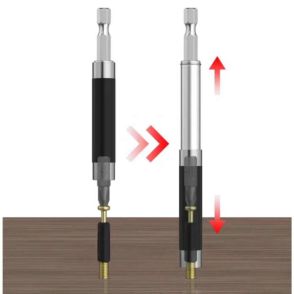 Prodrill 2/3 Pcs Quick Release Screwdriver Bit Holder 80+120+140cm Hole Finder Magnetic Bit 1/4