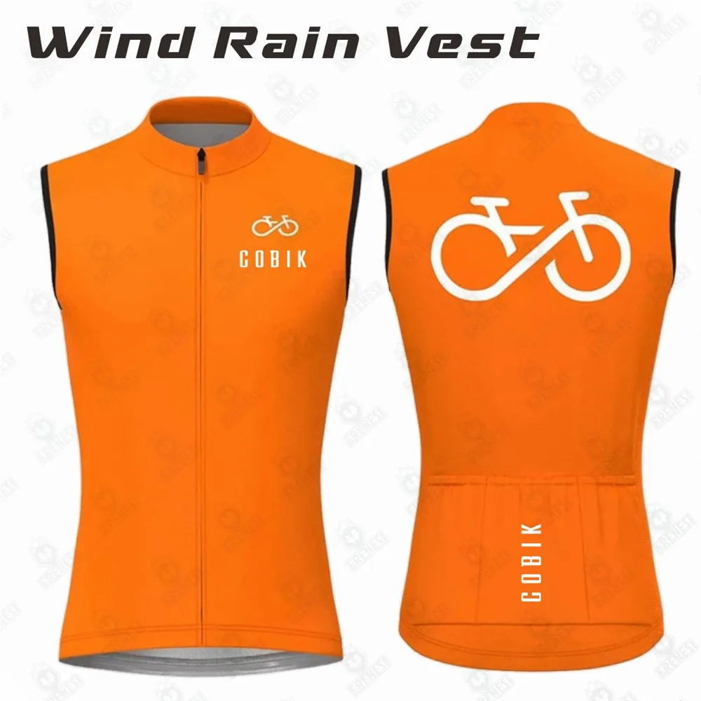 2023 Cobik Summer Cycling Vest Sleeveless Windproof Bicycle Vest MTB Bike Tops Lightweight Coat Cycling Gilet Apparel Factory