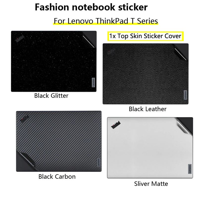 1x Top Skin Sticker Cover For Lenovo ThinkPad T Series T14 T14s T14p Gen1 Gen2 Gen3/E14 Gen5/T15 Gen1/T16 Gen1/E16 Gen1/P16 Gen1