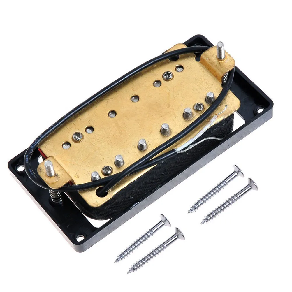 

Electric Guitar Humbucker Pickups Double Coil Zebra Faced 8K 15K DC 50mm 52mm Pole Wax Sealed Fits Guitars Replacement Neck
