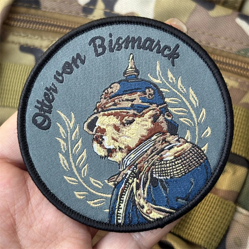 Parche táctico Beaverl de moral, brazalete con estampado y gancho
