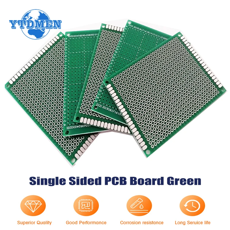 5/10PCS PCB Protoboard Single Sided Board 2x8cm 3x7cm 4x6cm 5x7cm 6x8cm 7x9cm DIY Universal Prototype Circuit Board for Arduino