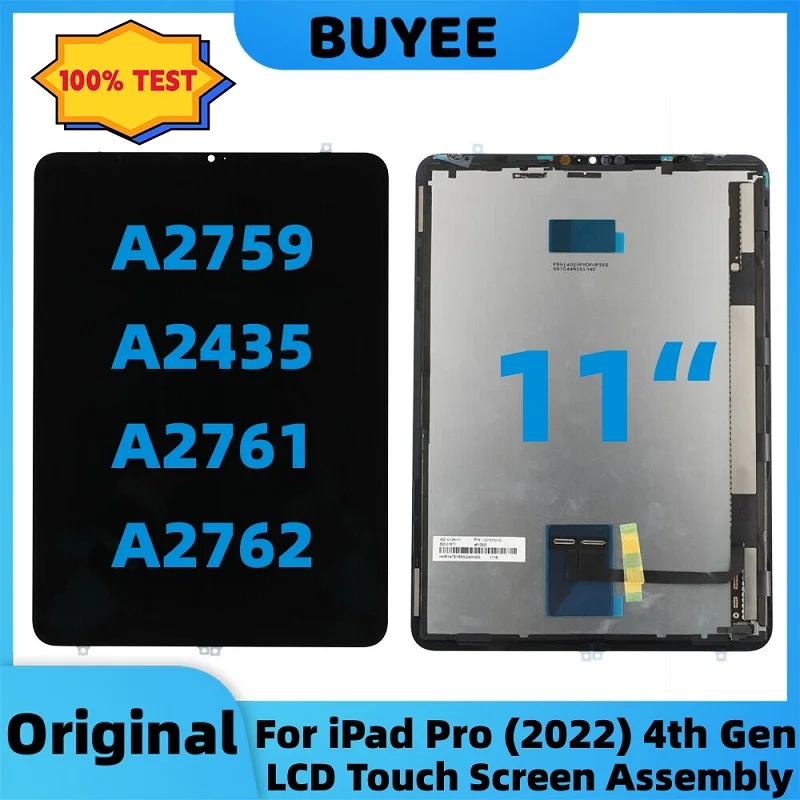 

OEM NEW 11" For Apple iPad Pro (2022) 4th Gen A2759 A2435 A2761 A2762 LCD Touch Screen Assembly Display LED Digitizer